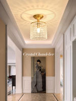 Lámpara De Techo LED De Cristal Dorado E27 Para Regalo Apto Para Pasillo Aisle Dormitorio Estudio Sala De Estar Cocina Iluminación Moderna - details 0