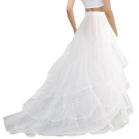 Falda De Novia Crinolina Slip Suelta Para Vestido De Baile Y Boda Material De Poliéster Técnica De Crocheteado Adulto - details 2