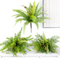 Hoja De Ferni Artificial Grama Persa Accesorios Para Pared De Plantas Verdes Decoración DIY De Jardín Para Hogar Hotel Oficina - details 8