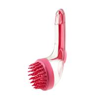Cepillo De Baño Para Mascotas Con Dispensador De Shampoo Y Mango Largo De Silicona Suave Para Masaje Y Limpieza Del Pelaje Y Cabello - details 1