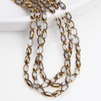 48pcs Cuentas De Vidrio Amarillas De 4x6mm Para DIY Hecho a Mano Collar Pulsera Accesorios Para La Creación De Ropa - details 9