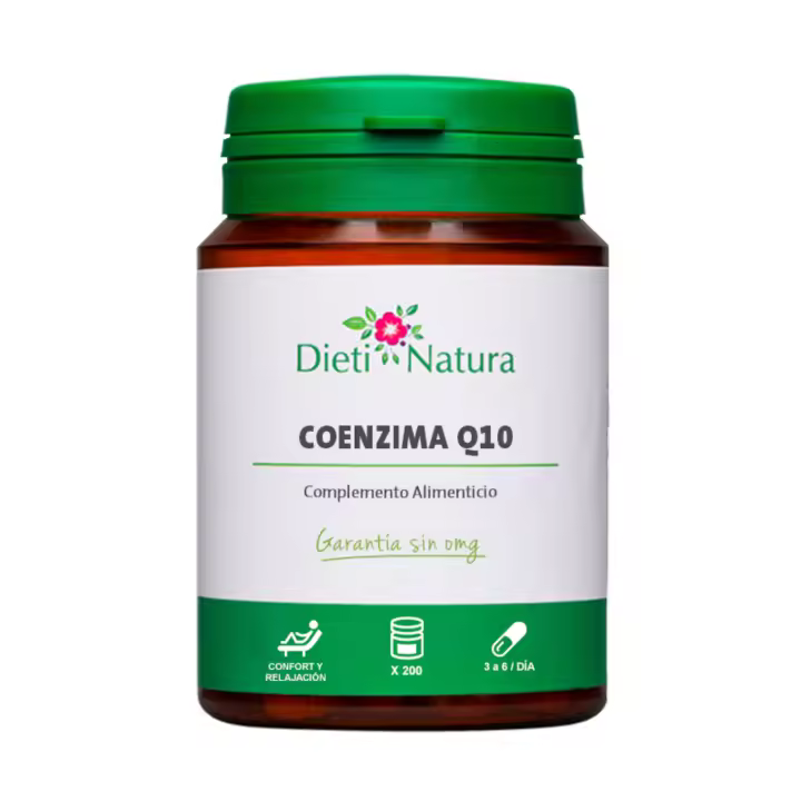 Dieti Natura Coenzima Q10 200 Cápsulas Para el Bienestar Cardiovascular - 1