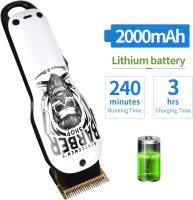 Cortapelos Profesional Hombres, Máquina Cortar Melo Kit de Cocina de Titanio y Cerámica 6 Peine-Guía, (Y4 Blanco) - details 3