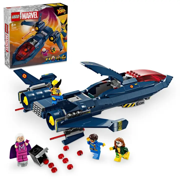 LEGO® Marvel X-Jet de los X-Men Kit de maqueta de avión de juguete construible 76281 - 1