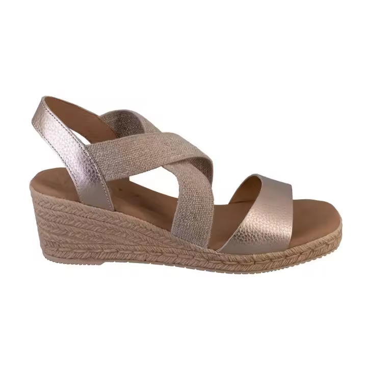 KAOLA 1110 Sandalias de mujer platino PIEL 525 - 1