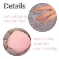 Alfombra De Cojín De Tela De Peluche Gato Kawaii 70x60cm Suave Y Cálida Para Sala De Estar Oficina Decoración De Habitación Diversión Al Descansar - details 1