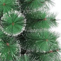 Árbol de Navidad Artificial Verde o Blanco, Alturas de 60 cm, 90 cm, 120 cm, 150 cm, 180 cm, 210 cm y 240 cm, Ramas Abatibles y Desmontables, Soporte Metálico Plegable, Fácil Montaje y Resistente al Fuego, Ideal para Decoración Navideña - details 3