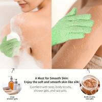 Juego De Guantes De Baño Exfoliantes Con Bombilla De Baño Para Masaje Y Limpieza Profunda Del Cuerpo Spa Para Cuidado De La Piel - details 1