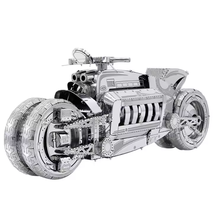 Kit De Modelos De Rompecabezas 3D De Metal Para Motocicleta DIY Puzle Láser Juguete Para Niños Material De Metal - 1
