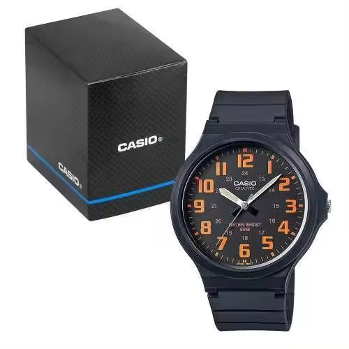 Reloj Casio Unisex  MW-240-4BV dial negro water resist - 1