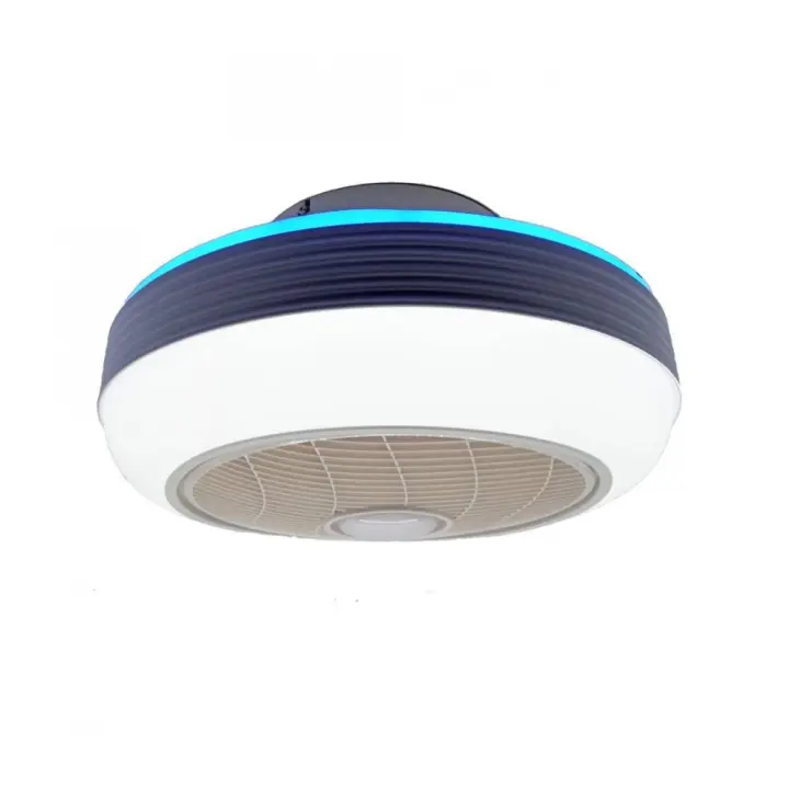 LED7 - Ventilador Techo LEDFAN 03610 con Luz Ambiente Azul -Alta Eficiencia, Iluminación, Luz Interior, Luz Exterior, Luz Fría, Decoración, Ofertas de iluminación Herramientas, Tecnología de Iluminación, Electrónica, Electricidad, foco, Plafon, Pantalla - 1