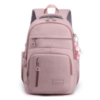 Mochila De Color Sólido Con Manija De Malla Y Correa Curvada De Alta Capacidad Para Viajes Cierre De Cremallera Capa Interna De Nylon Para Hombres Y Mujeres - details 23
