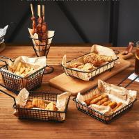 Cesta De Freír Para Cocina Herramienta De Cocina Red De Malla Para Patatas Fritas Y Chips Contenedor De Almacenamiento De Alimentos Con Mango Para BBQ Francés En Casa - details 9
