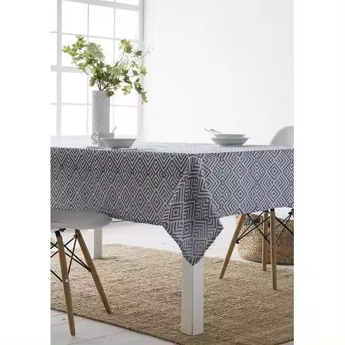 Mantel para Mesa de Tela Modelo Rombos Aitana 10 de 140x220 cm Sibiles TC01069 - 1