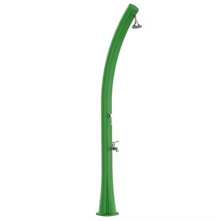 Starmatrix Rio Ss0935 Green Ducha Solar Polietileno Curvo H 226cm Depósito 25L Lavapiés Verde - 1