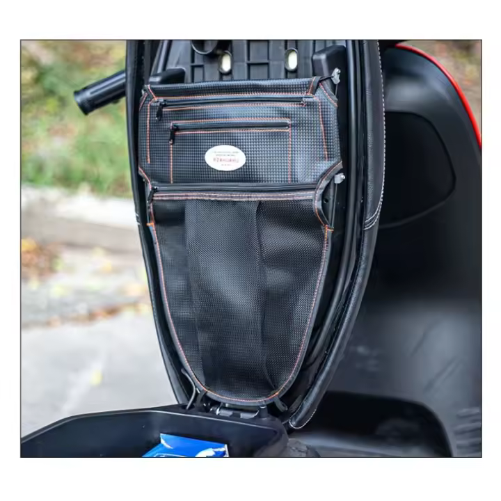 Bolsa De Ciclismo Para Motocicleta Almacenamiento En Asiento Material Antifouling Resistente a Rasguños Negro Para Vehículos Eléctricos Y Scooters - 1