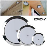 Lámpara De Techo LED Táctil Ultrafina Para RV Caravana Barco Yate Camping Coche 12V/24V Luz De Leche Redonda Para Lectura - details 7