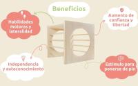 MOST DECO Cubo Pikler Montessori de aprendizaje de madera maciza sostenible para el juego y aprendizaje de los peques ideal como regalo de cumpleaños - details 1