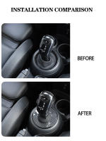 Cubierta Protectora Para Cambio De Marchas Mini Cooper F55 F56 F54 F57 F60 Decorativa Y Antipolvo Material De Fibra De Carbono Accesorio De Coche - details 1