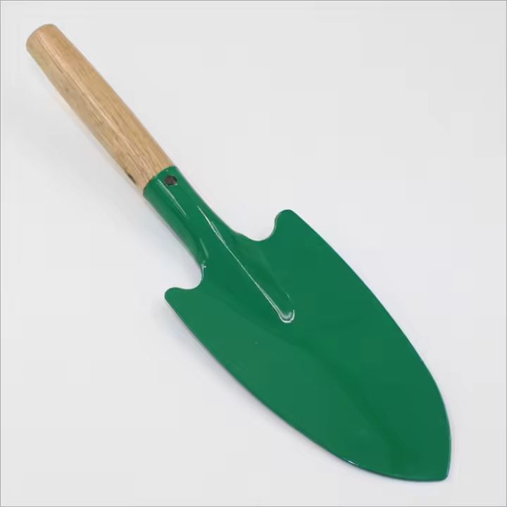 Mini pala mango de madera jardinería herramientas ligeras para mujeres, hombres, ancianos artríticos verde - 1