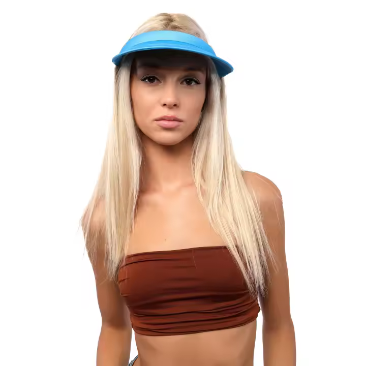 Sombrero Visera Mujer Verano Carnavalife - Color Liso Poliéster Transpirable - 1