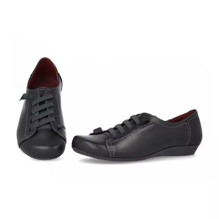 Mº454 - DIGO DIGO ZAPATO SEÑORA PIEL   COLORES : NEGRO  TALLAS: 35 AL 41  CORTE EXTERIOR: PIEL  FORRO INTERIOR: PIEL / TEXTIL  PLANTILLA: PIEL   ALTURA TACÓN / CUÑA : 2 CM.  PISO : SINTÉTICO - 1