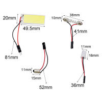 Panel De Luz LED Para Techo De Coche 6000K Blanca COB Con Adaptador De Luz Para Interior De Coche 16/24/36/48 LED Luz De Lectura 2400LM Voltaje 12V BA9S - details 9