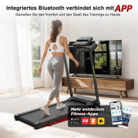 Cinta De Correr Allinlife, 1-12 Km/H, Control De Distancia, Multimodo, Pantalla Led, 1-12 Programas, Motor Potente Y Silencioso De 2,5 Hp, Rango De Velocidad De 1-12 Km/H, Adecuada Para Uso Doméstico U Oficina, Envío En 48 Horas. - details 2