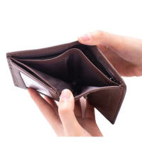 Cartera De Cuero Genuino Para Hombres Organizadora Vertical Tres Plegables Portatarjetas Antirrobo Con Cremallera Monedero - details 11