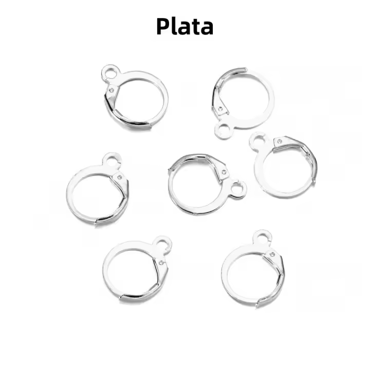 50pcs Gancho Para Pendientes De Color Oro Herramientas De Bajo Costo Para Fabricación De Joyería DIY Anillo Base De Metal Para DIY - 1