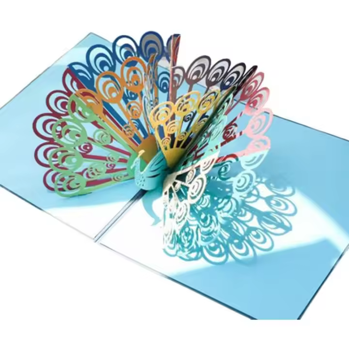 Tarjetas de felicitación emergentes 3D, tarjetas plegables de agradecimiento hechas a mano con sobre - 1