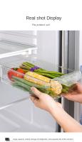 Organizador De Nevera Juego De Almacenamiento Para Frutas Y Huevos Estante De Almacenamiento En El Pasillo De La Nevera Caja De Cajón De Cocina Para Mantener Fresco Material PET+PE - details 11