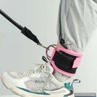 Tirantes De Tobillo Ajustables Para Fitness Con Anillas D-Ring Soporte De Entrenamiento De Musculosidad En El Gimnasio Deportes Seguridad Abductores De Pierna Material Nylon - details 7
