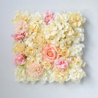 Pared De Flores Artificiales De Seda Rosa 3D Para Boda Fiesta De Enlace Fondo DIY Decoración De Hogar Panel De Flores De Artesanía - details 4