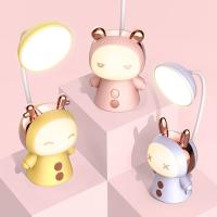 Lámpara Nocturna Recargable Con Modos De Iluminación Variados Protección Ocular Diseño Flexible De Tubo Culebrudo Dibujos Animados Lindos Lectura En La Mesa - details 4