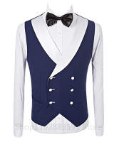 Traje De Boda Para Hombre 2024 Tuxedo Slim Fit 3 Piezas Con Chaleco Y Pantalón Traje De Novio Elegante Con Borla Lapel Casual De Cuatro Estaciones Material COTON Polyester Wool - details 3