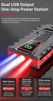 Arrancador de batería portátil para coche, dispositivo de arranque automático de gasolina y diésel, batería de emergencia de 99800mAh, pico de 5000A, cargador de Banco de energía de 12V - details 8