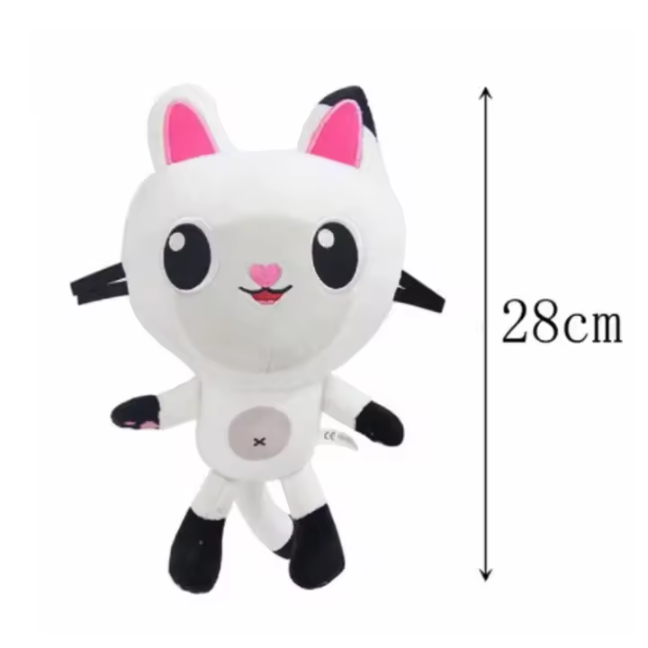 Muñeca De Peluche Gabby Casa De Muñecas Dibujos Animados Gato Sonriente Juguete Para Niñas Regalos De Cumpleaños Relleno De Algodón PP - 1