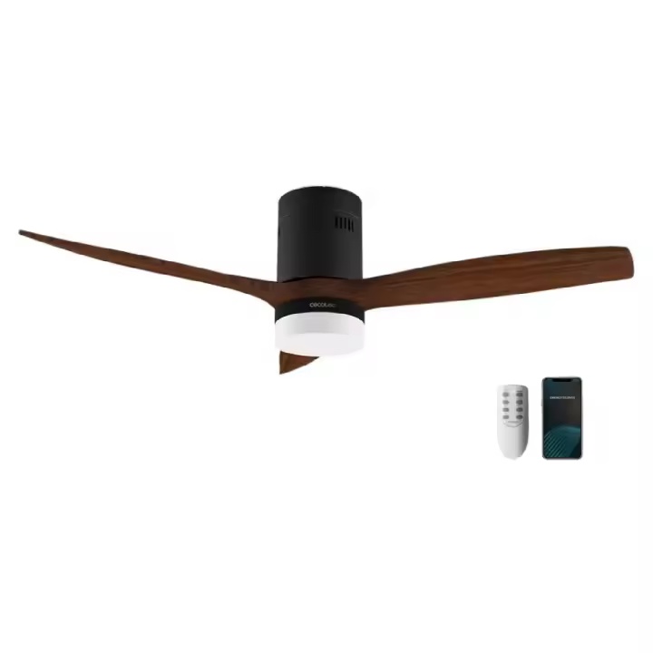 Cecotec Ventilador de techo con luz Ventilador de techo EnergySilence Aero 5600 Black Aqua Connected - 1
