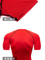 Camiseta De Compresión Para Hombre Fitness Running Deporte Acuático Secado Rápido Camiseta Deportiva Casual Manga Corta Primavera Verano - details 20