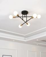 Lámpara Colgante Minimalista Nórdica LED Para Habitaciones Y Salones En Negro Y Oro Decoración De Iluminación De Alta Calidad - details 1