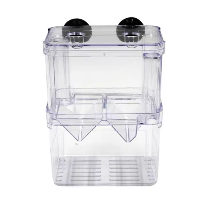Incubador De Acuario Multifuncional Con Alcance Claro Para La Cría Y Aislamiento De Peces Tanque Para Guppies De Hatching Doble - 1