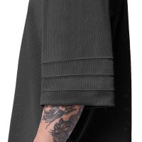 Camiseta Hombre Verano De Hombros Caídos V-cuello Oversize Fitness Media Manga Mesh Suéter Deportivo Suelto Para Baloncesto Y Gimnasio - details 3