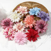 5/10Pcs Cabezas De Girasol Artificiales De Seda 9cm Decoración De Hogar Y Bodas Accesorio Para Coronelas DIY Sin Químicos - details 7