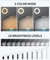 Lámpara De Escritorio LED USB Con Clip Flexible Luz De Libro 3 Colores Ajustables Protección Ocular Para Lectura Dormitorio Oficina Estudio - details 2