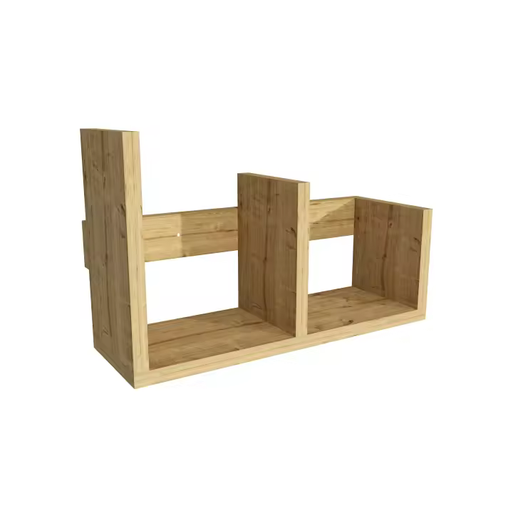 Wellhome Estantería de Pared Roble Zafiro 22x40x22 - Almacenamiento de Herramientas - 1