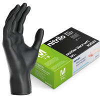 Guantes de Nitrilo negro sin polvo Nitriflex Black Santex 100 Und. - details 0