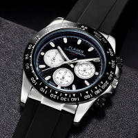 Reloj De Pulsera Masculino PLADEN Con Cronógrafo Resistente Al Agua Y Luminoso Correa De Goma Estilo Clásico De Negocios Para Caballeros - details 9