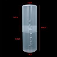 Organizador De Maquillaje Con Tapa Y Ajuste De Altura 1PC Copo De PVC Transparente Para Almacenamiento Y Exhibición De Cepillos De Maquillaje Protección Contra Polvo - details 1