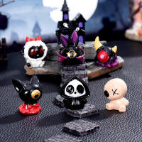 5Pcs Mini 3D Decoración De Halloween Bat Pumkin Fantasma Resina Miniatura Ornamentos Para Casa De Muñecas Accesorios DIY - details 1
